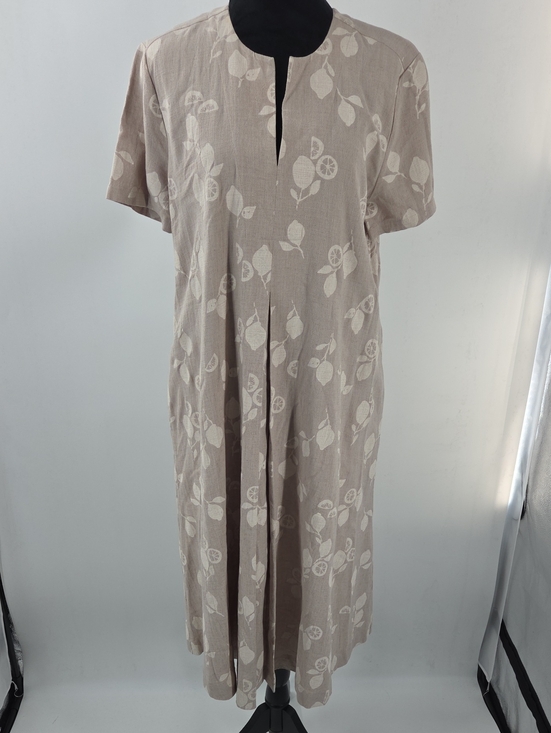 Masai Dresses & Skirts - Light Khaki Floral Midi Dress Medium NWT